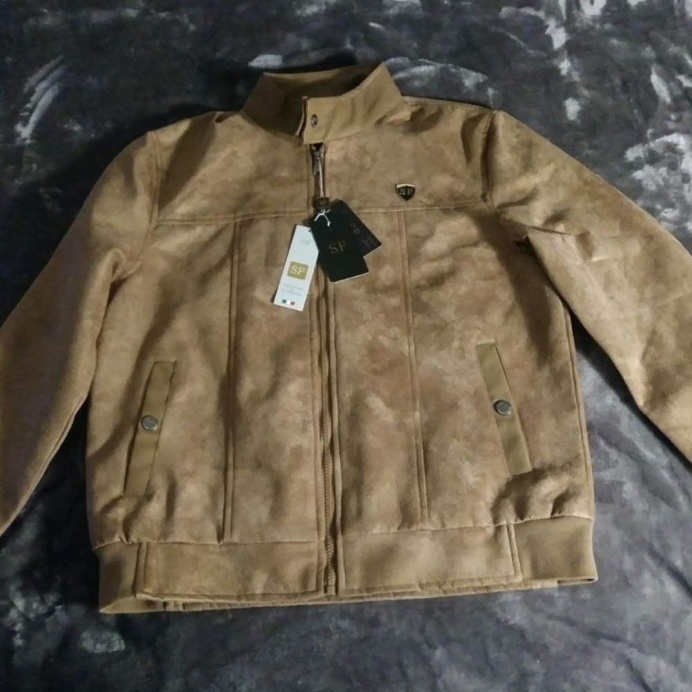 "Superlative Fashion" suede jacket(L)